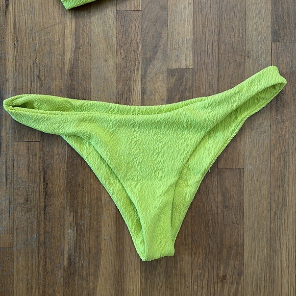 *last chance!!* Shein | Women’s lime green terry cloth bikini swimsuit - Picture 11 of 16